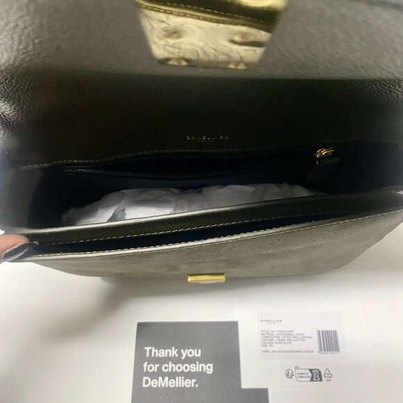 NEW DEMELLIER LUXURY GENUINE LEATHER BAG WITH ORIGINAL DUST BAG AND HARRODS BAG - Picture 5 of 5